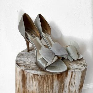 Badgley Mischka Slate Ribbon d'Orsay Pumps